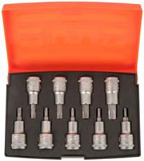 Torxtoppa-sett 1/2" T20-T60