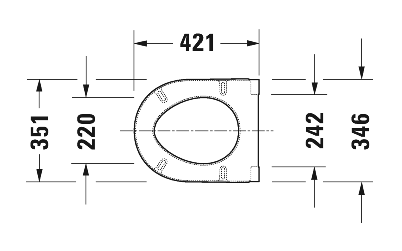 Duravit Starck 3 hæglokandi seta