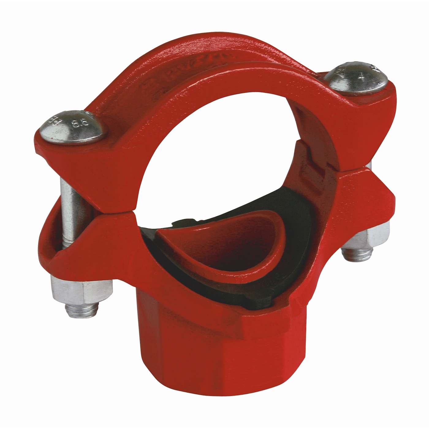 Snittað klemmuté 6" x 11/2" rautt (ks)