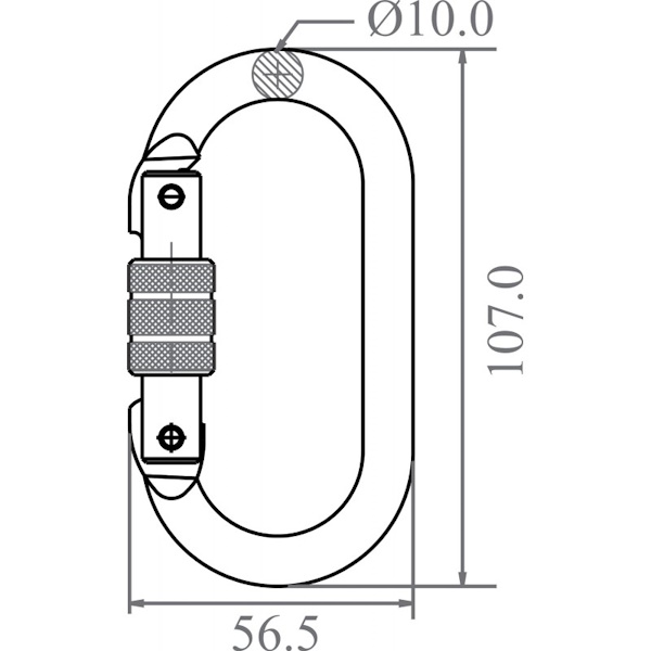Steel Screw-locking Karabiner