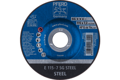 Slípiskífa 115x7,0mm Pferd SG