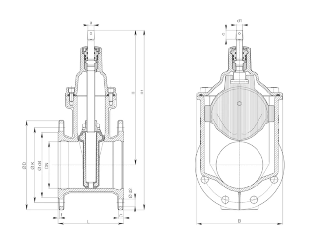 HAWLE E1+ LOKI DN125 PN16