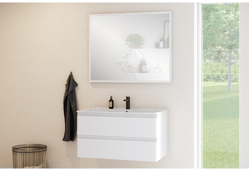 Nortiq Miami innrétting 90cm Mat-Hvít