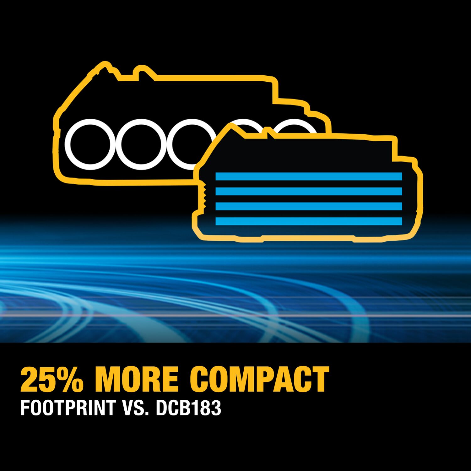 Hleðsluborvél 18V XR m/höggi 2x 1.7ah powerstack rafhlöður
