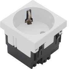Tengill 16A 1f. í gólfbox hvítur