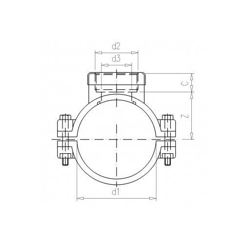 PP Borbaula 90 x 1/2" m/styrkingu