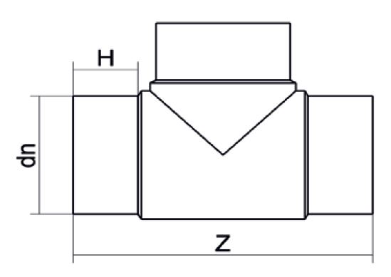 TÉ PE-100 140MM SDR 17