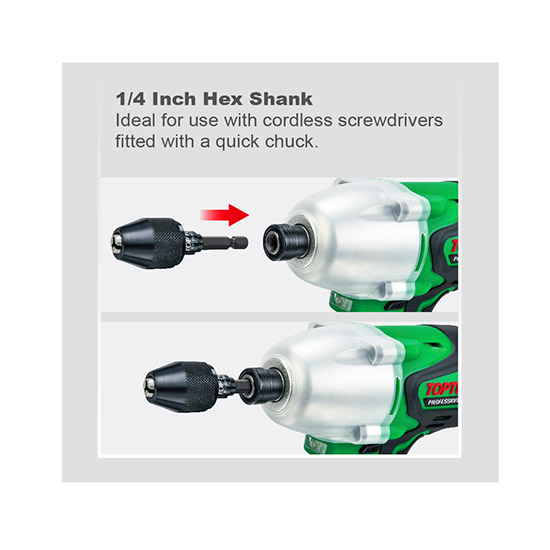 Patróna fyrir 0,5-6,35mm bora 1/4" HEX