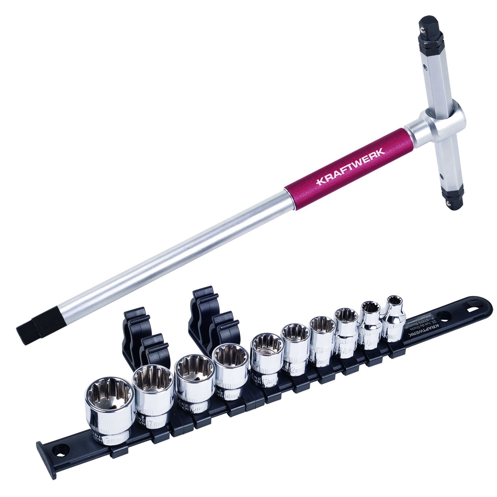 Toppasett á sleða 3/8 6-19mm