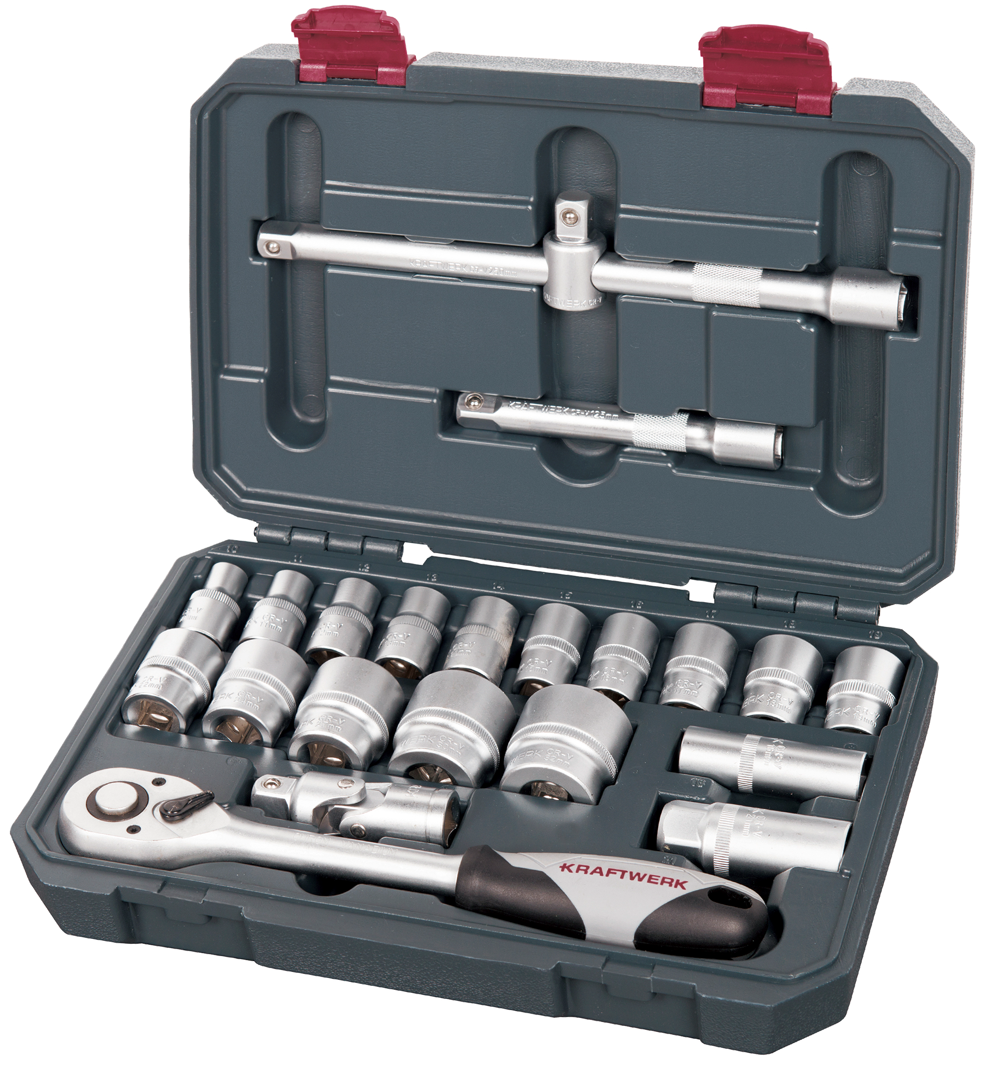 Topplyklasett 1/2" 22 stk