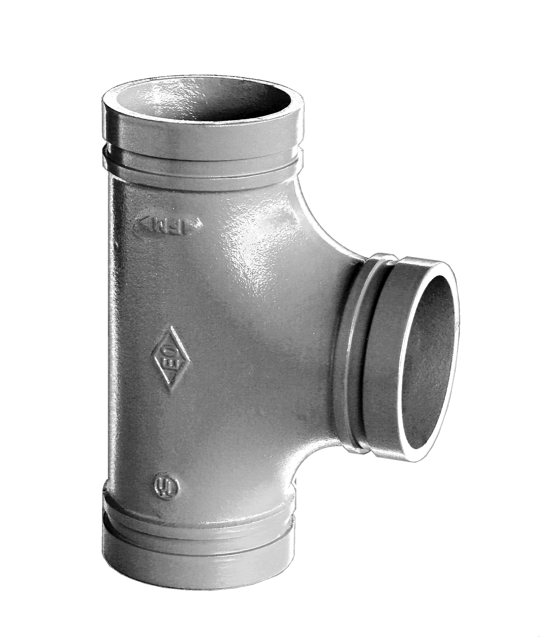 Gróp té 21/2" galv (ks)