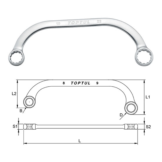 Startara lykill 11mm/13mm