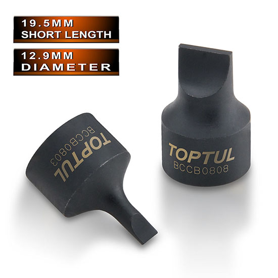 Toppur 1/4" Rauf 8mm Svartur