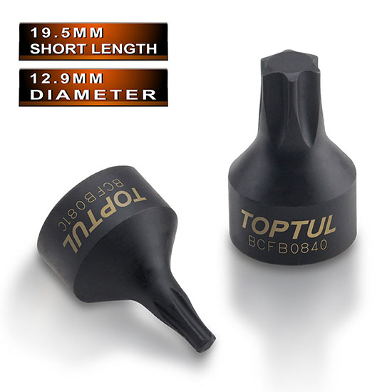 Toppur Torx  1/4" T20 Svartur