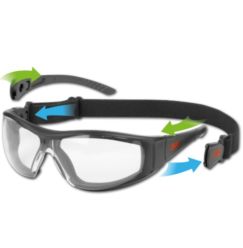 Öryggisgleraugu Stealth Hybrid Safety glær