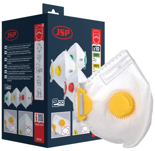 Rykgríma FFP2 m. ventli samanbr. 10stk