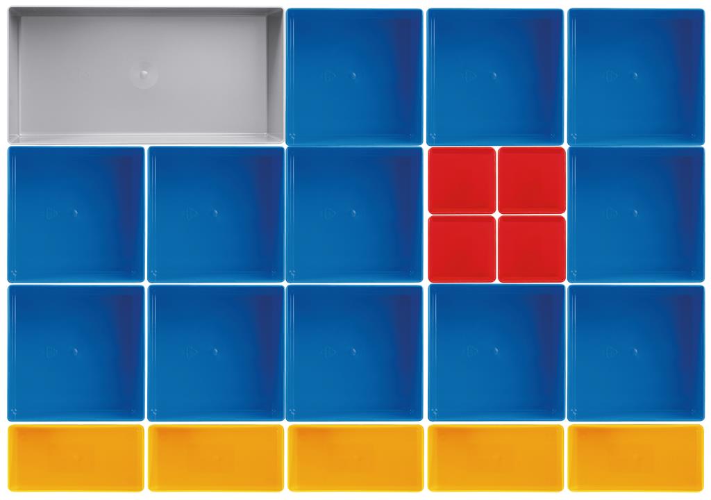 Plastbox í Mobilio 22 stk. Hæð 45mm