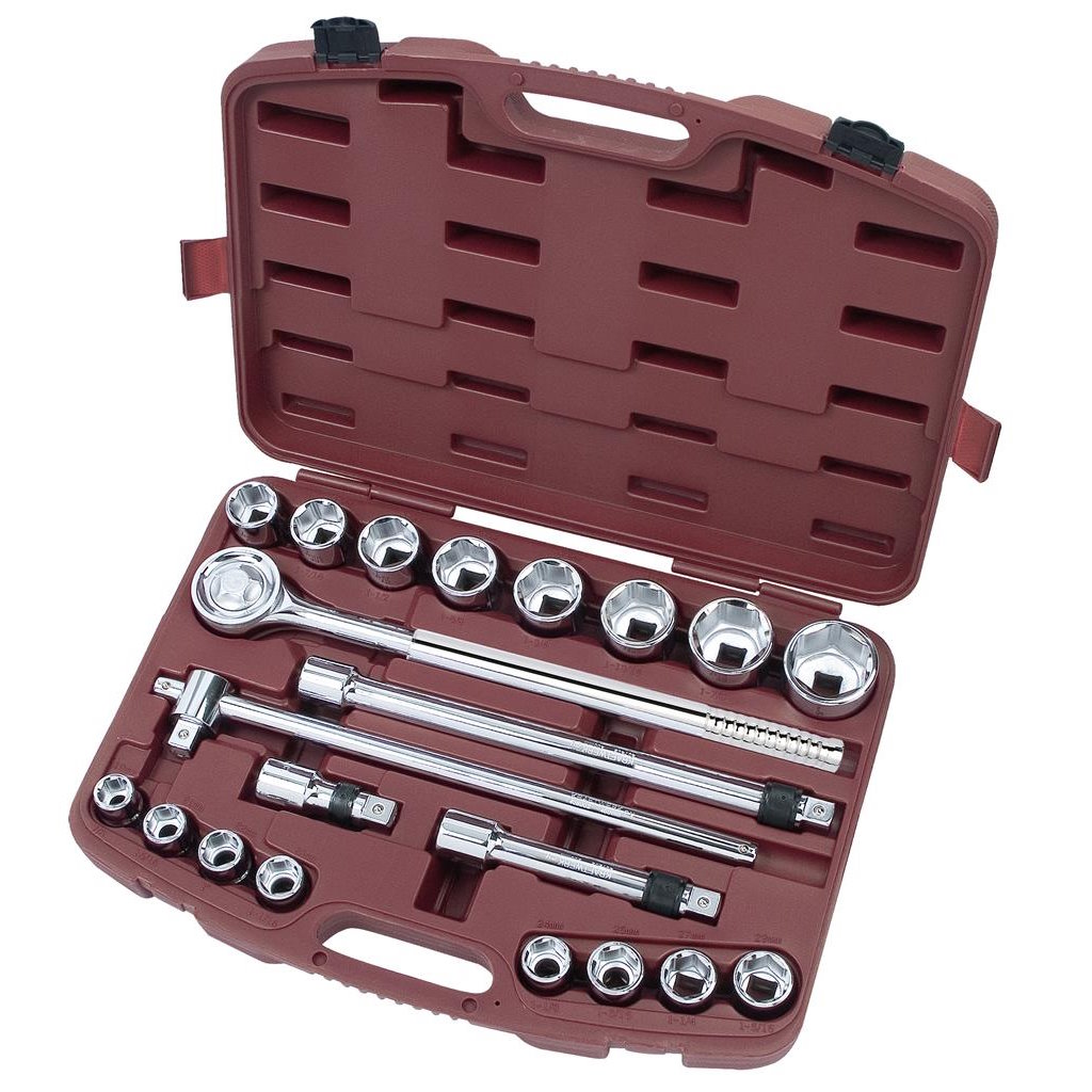 Topplyklasett 3/4" m/ framl.