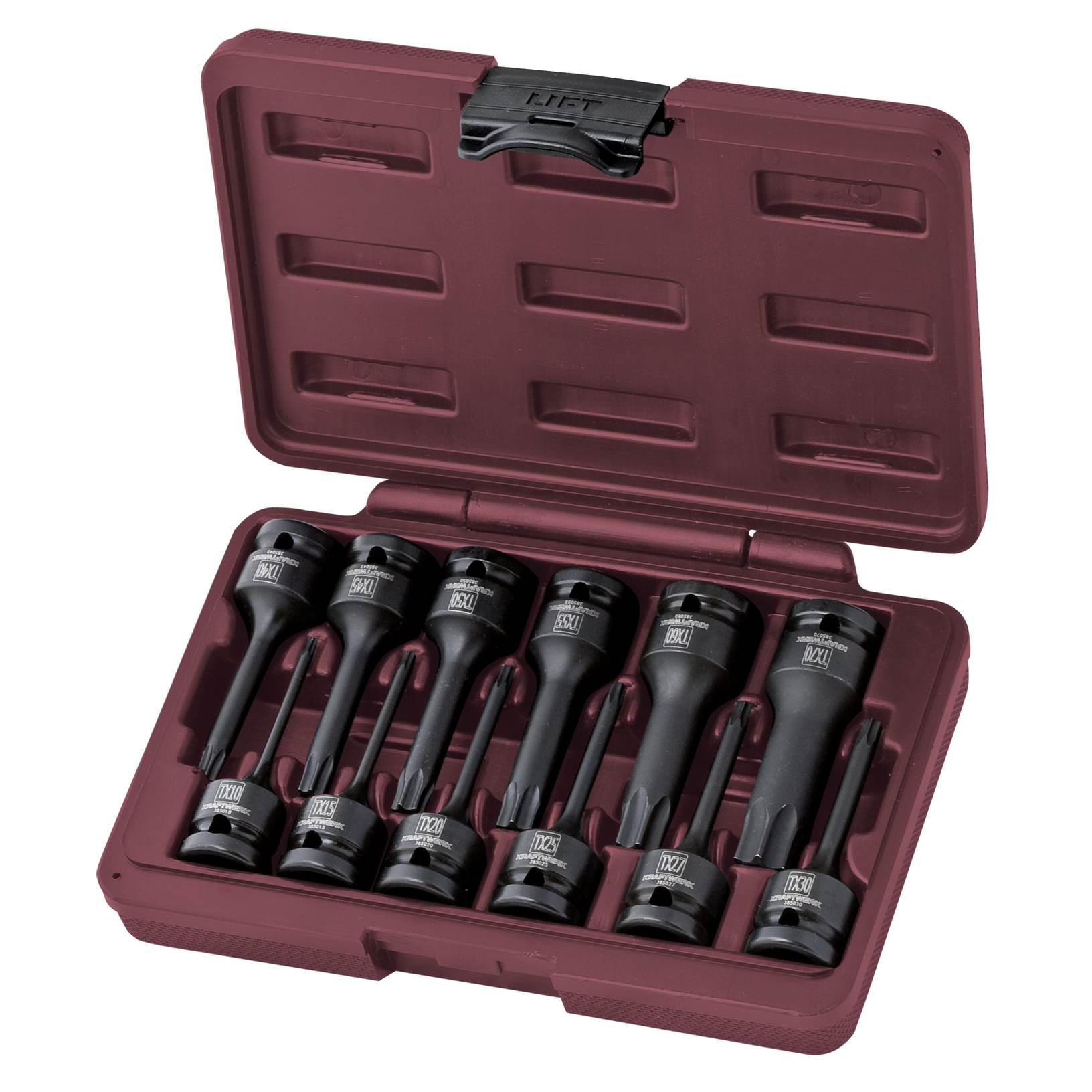 Torx sett 1/2" T10-T70 12stk