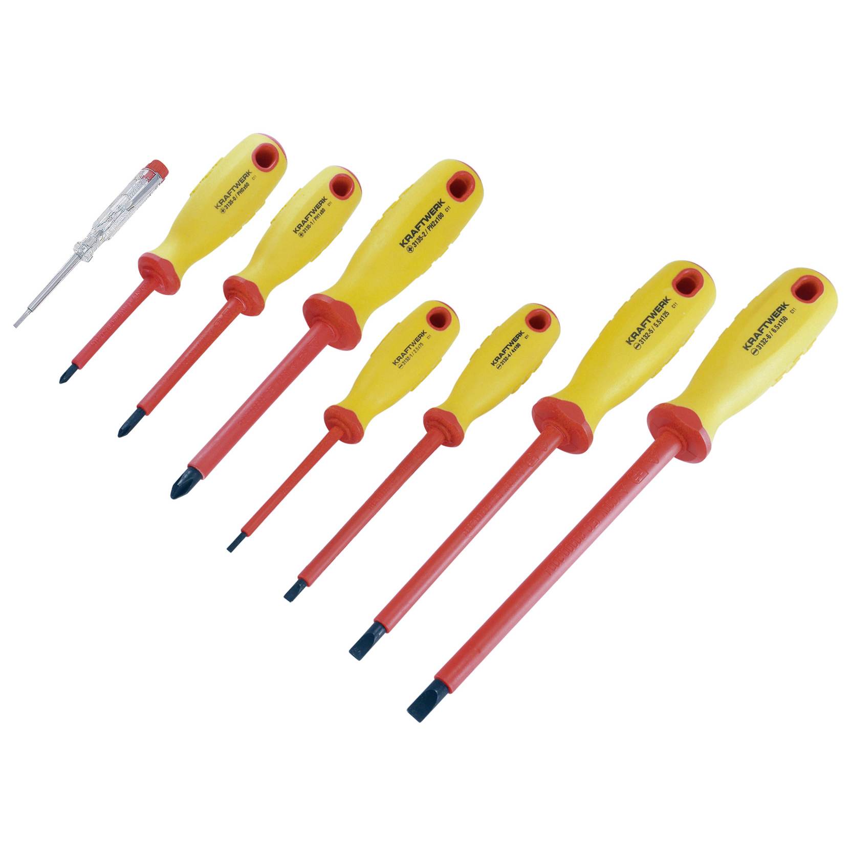 Skrúfjárnasett 1000V 8 stk