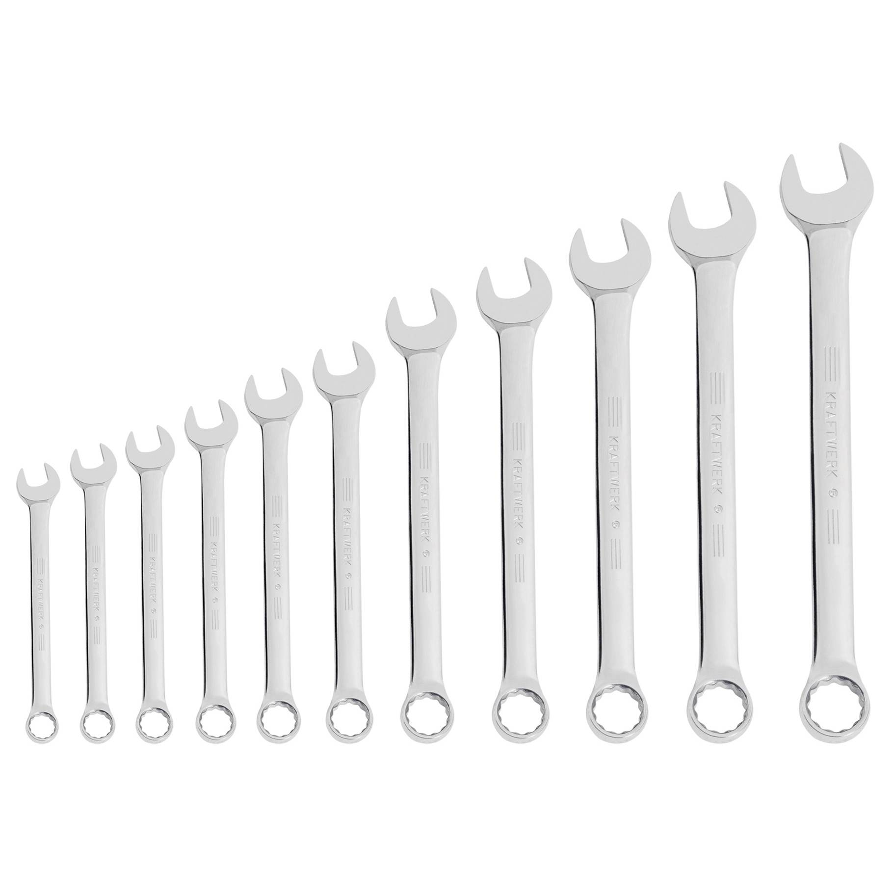 Fastlyklasett 11stk 3/8-1"