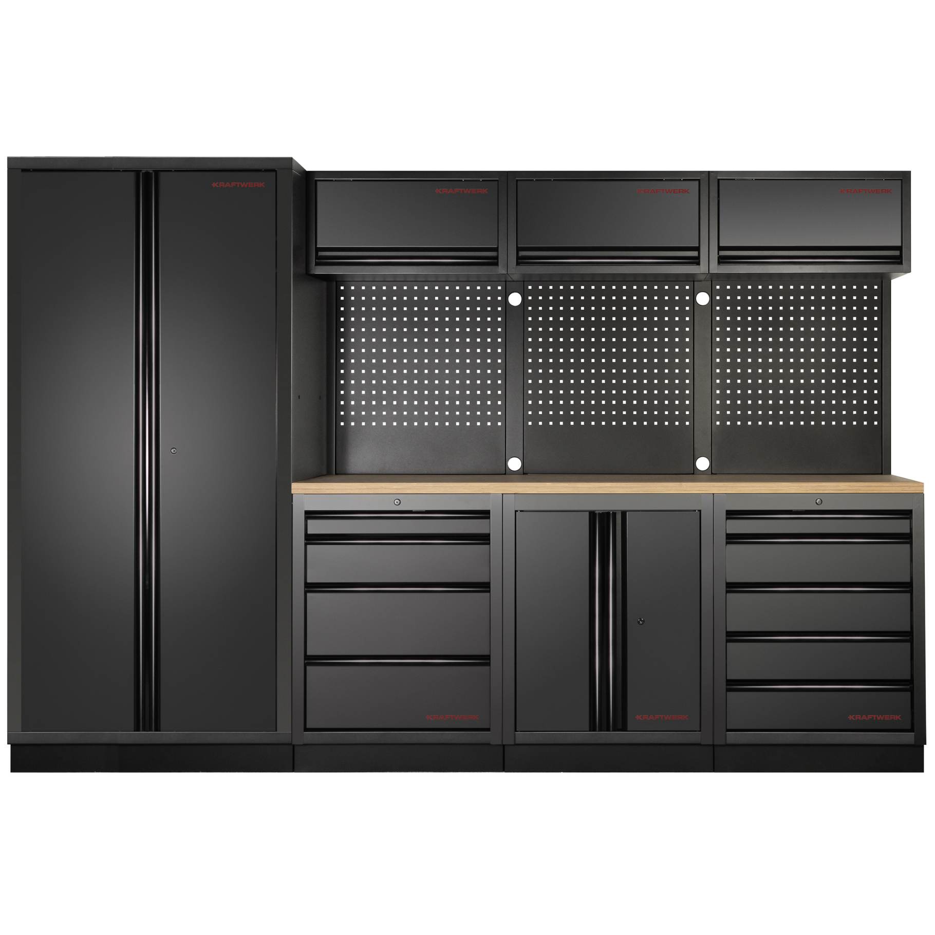 Skápasamstæða MOBILIO 4 einingar, svört