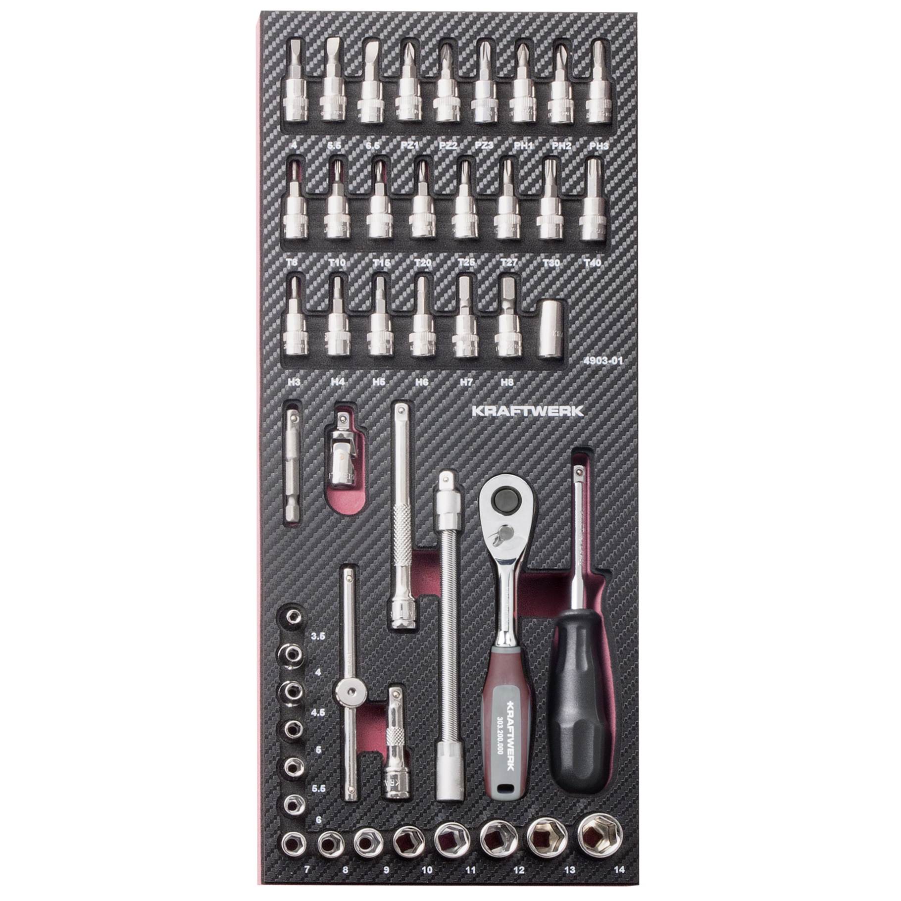 Bakki í skáp 1/4" 46stk