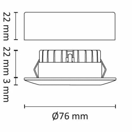 UNOCOB+ LED ljós 3x4W Hvítt WD 160mA IP44 285lm 40° NÝTT