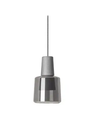 Khoi Concrete/smoke glass lamp