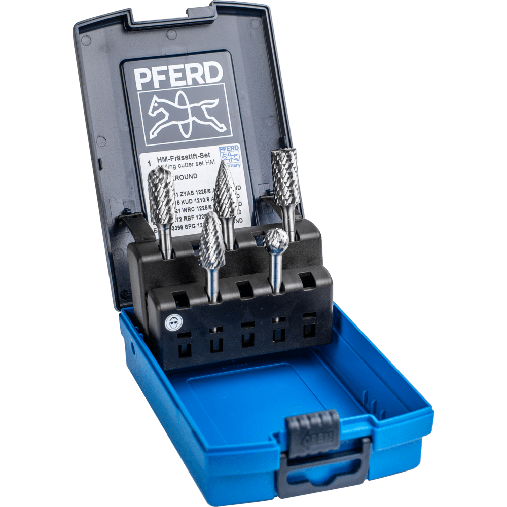Karbítfræsasett Stáll/Pott