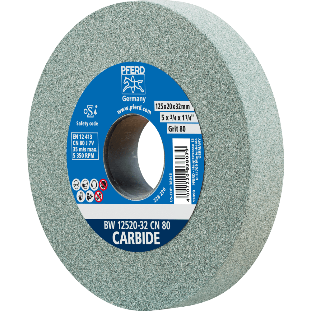 Smergelsteinn 125x20mm 80 carb