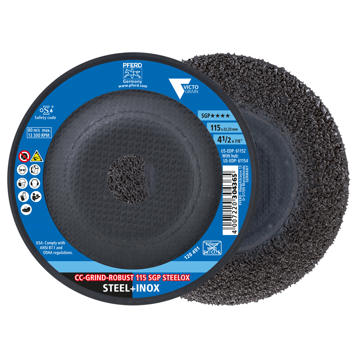 Slípiskífa CC- Grind Robust SGP Steelox Victograin