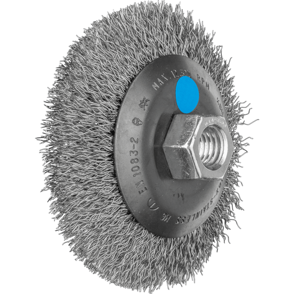 Keiluvírskífa 100mm M14 ryðfr.