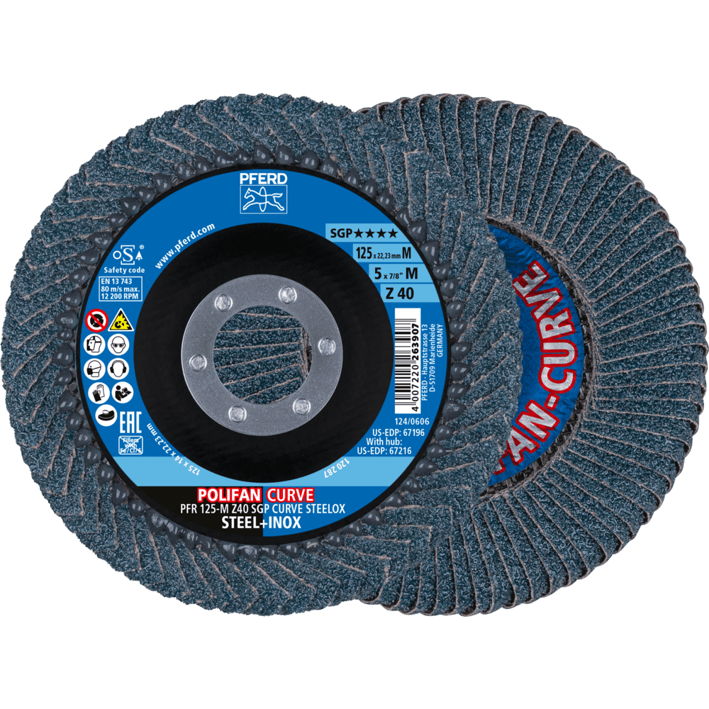 Flipaskífa 125  40Z Pferd SG rún 8mm