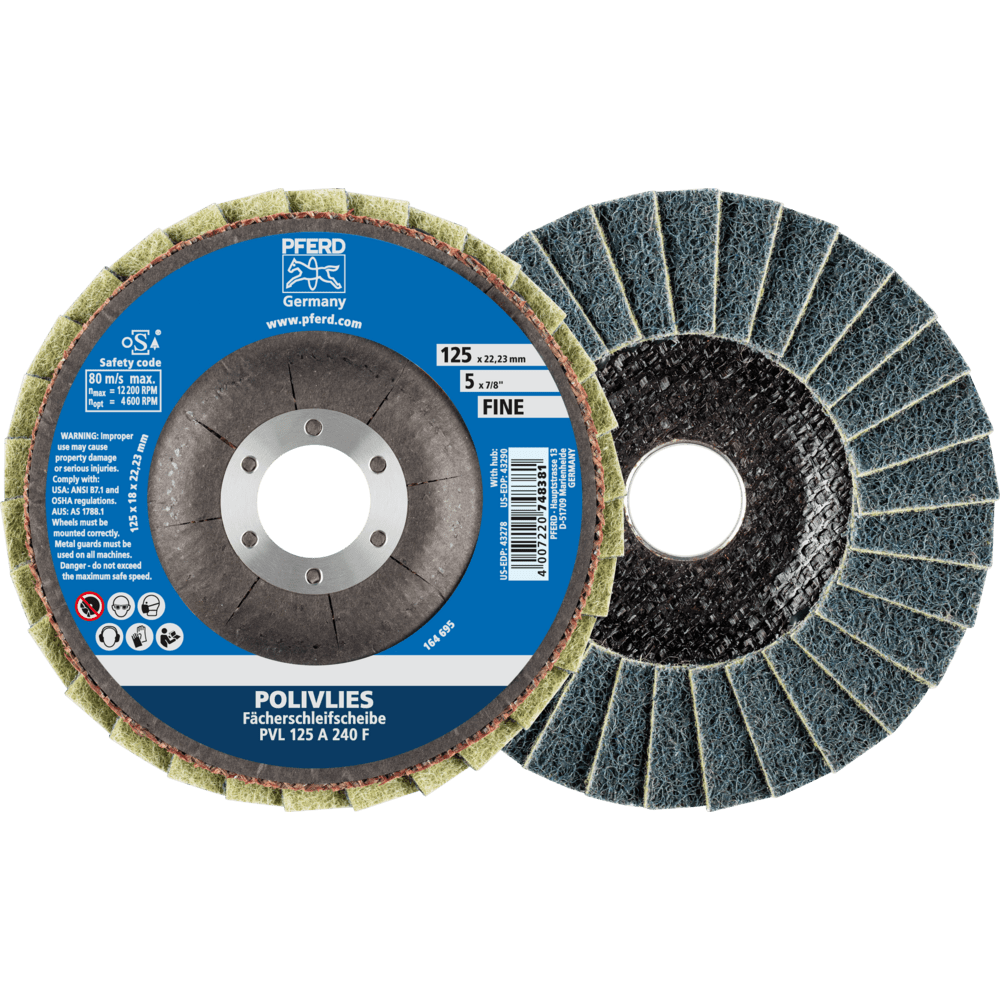 Flókaflipaskífa 125mm fín