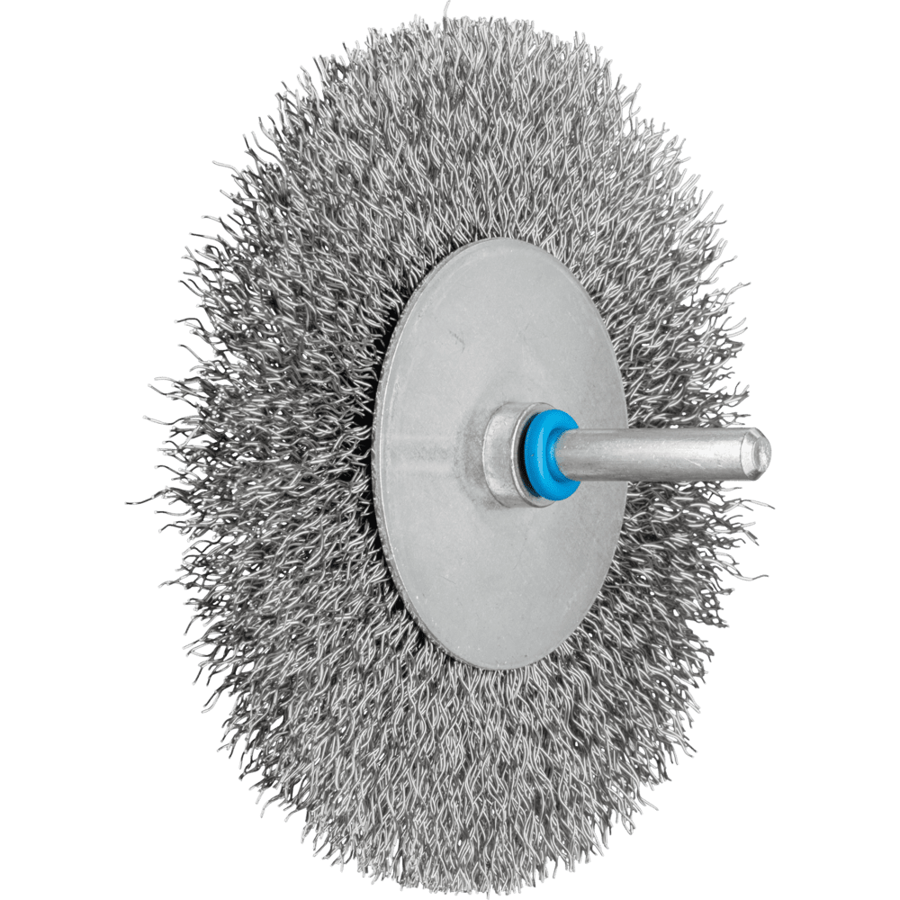 Vírskífa  100x10mm á legg ryðf