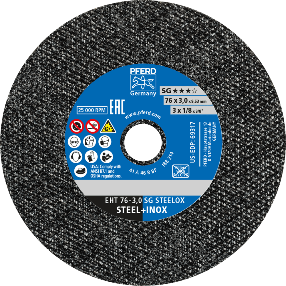 Skurðarskífa  76x3,0mm Pferd S