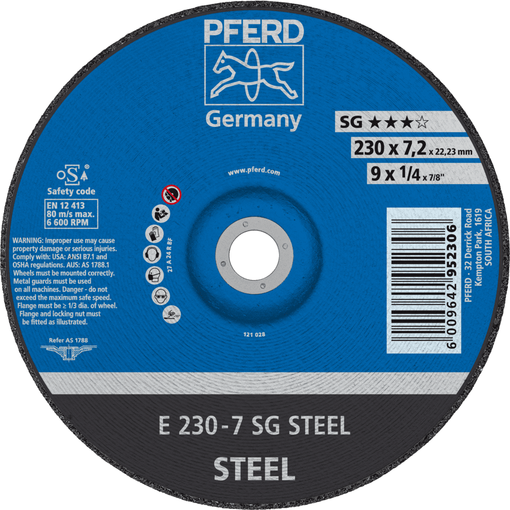 Slípiskífa 230x7,2mm Pferd SG