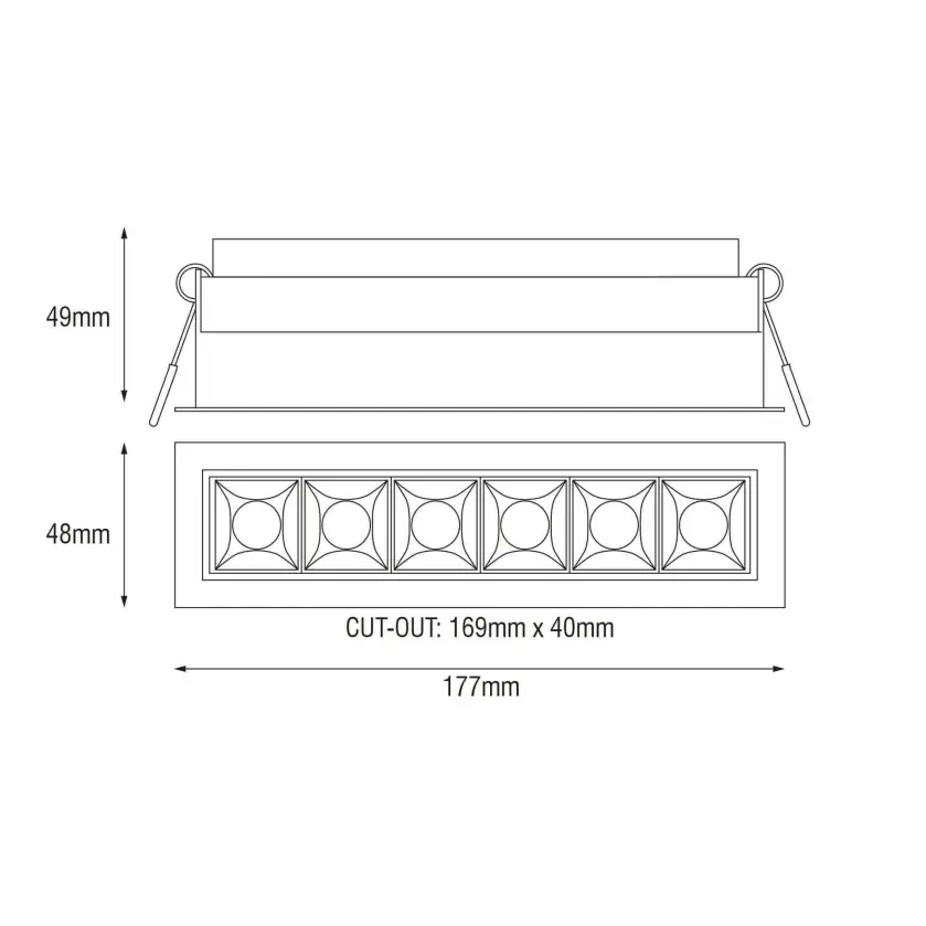 Sei 927 760lm 10W Svart án spenni