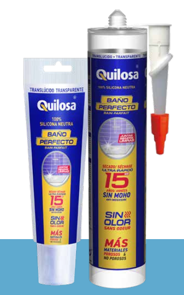 Baðsilikon mygluvarið 280ml Glært