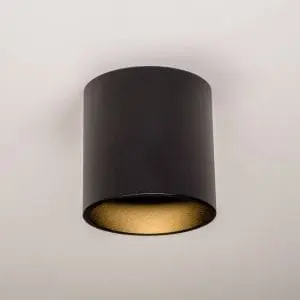 Loftljós Síló 10x10 -GU10 Polycoat Svart RAL9005