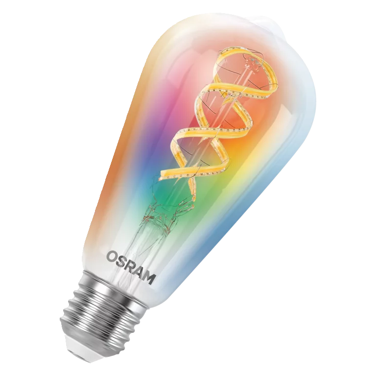 SMART+Matter Edison Glær E27 RGBW 